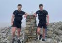 Ethan and Lewis on a trial run up Scafell Pike recently
