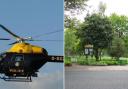 A police helicopter attended after the reports of the scrambler bikes being ridden dangerously at Mesnes Park
