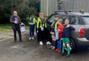 Members of Rainford Youth Council at the charity car wash