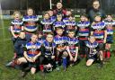 Some of the LSH under 10s who took part in the festival of rugby union