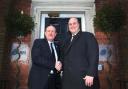 Brian Barwick (left) and RFL chief executive Nigel Wood