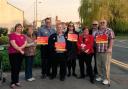 Conor McGinn with campaigners in Newton-le-Willows