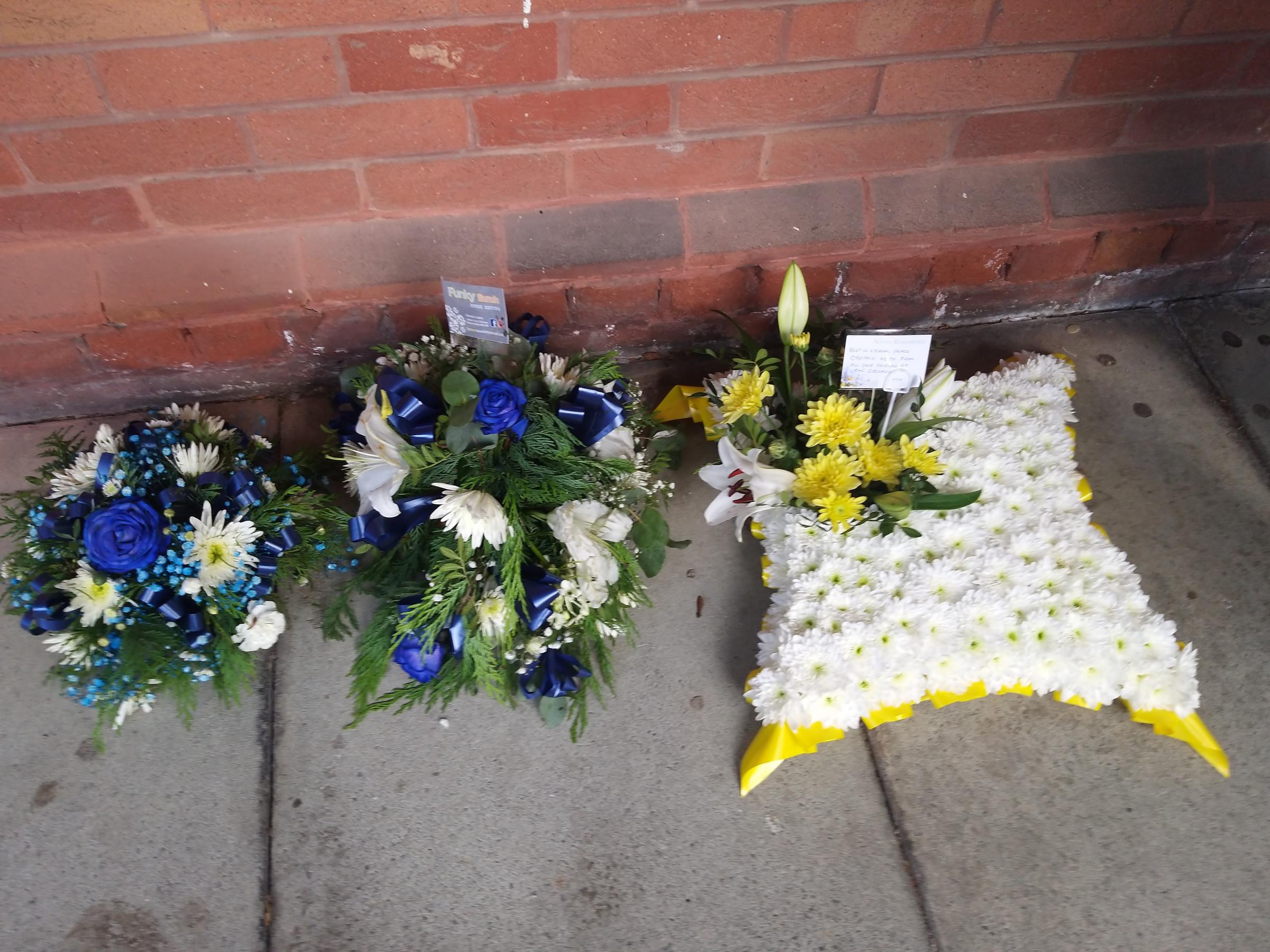 Floral tributes to Keith