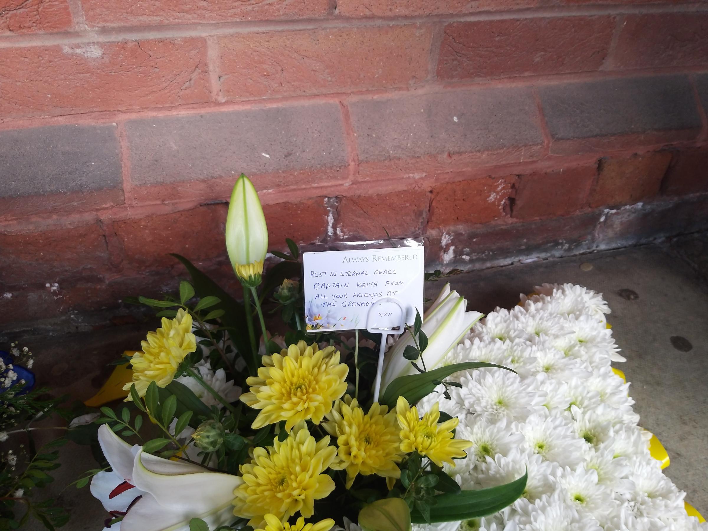 Floral tributes at the Crematorium