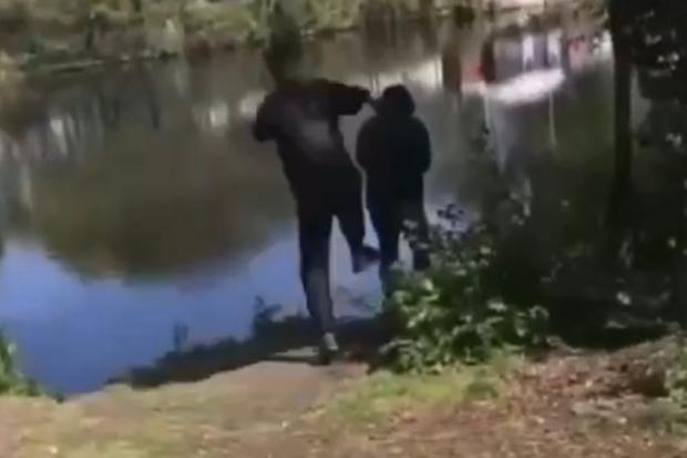The sickening Mersey assault was filmed and posted on social media