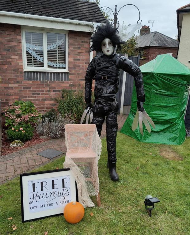 St Helens Star: An astonishing rendition of Edward Scissorhands for this year's Scarecrow Festival