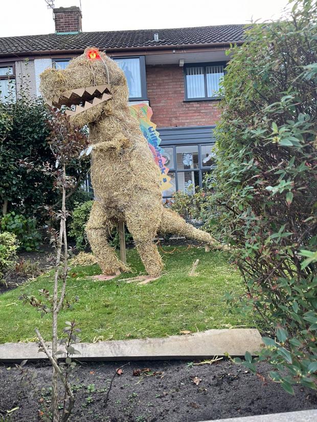St Helens Star: A huge T-Rex giving residents a fright!