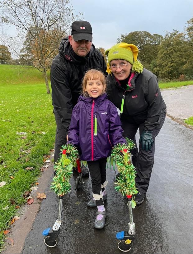 St Helens Star: Fearne with her family in Sherdley Park