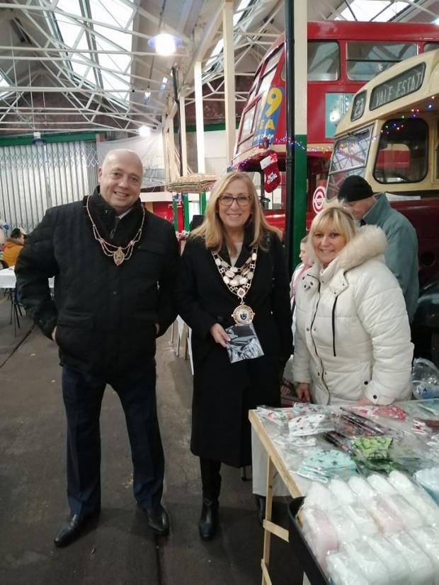 St Helens Star: The mayor of St Helens, Sue Murphy, was also in attendance at the festive fun day