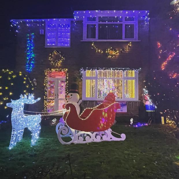 St Helens Star: Families are encouraged to visit the display and take photos on Santa's sleigh