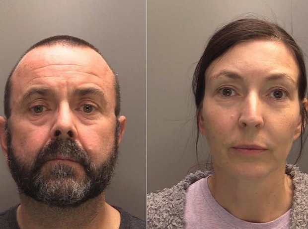 The pair were preparing to flee when police caught up with them