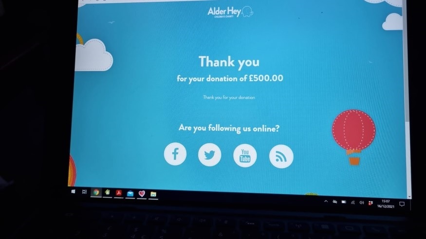 £ 500 was donated