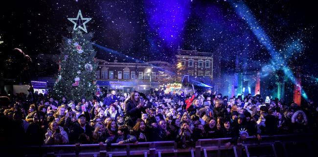 The Christmas Lights switch-on in St Helens in 2021 Pic: Bernard Platt
