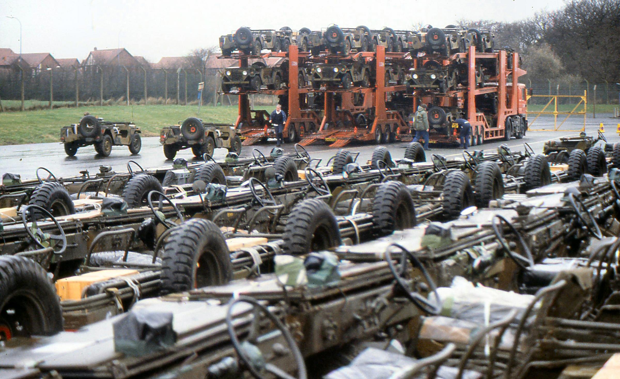 Some of the many jeeps that were kept at the airbase (Images: Eddie Whitham)