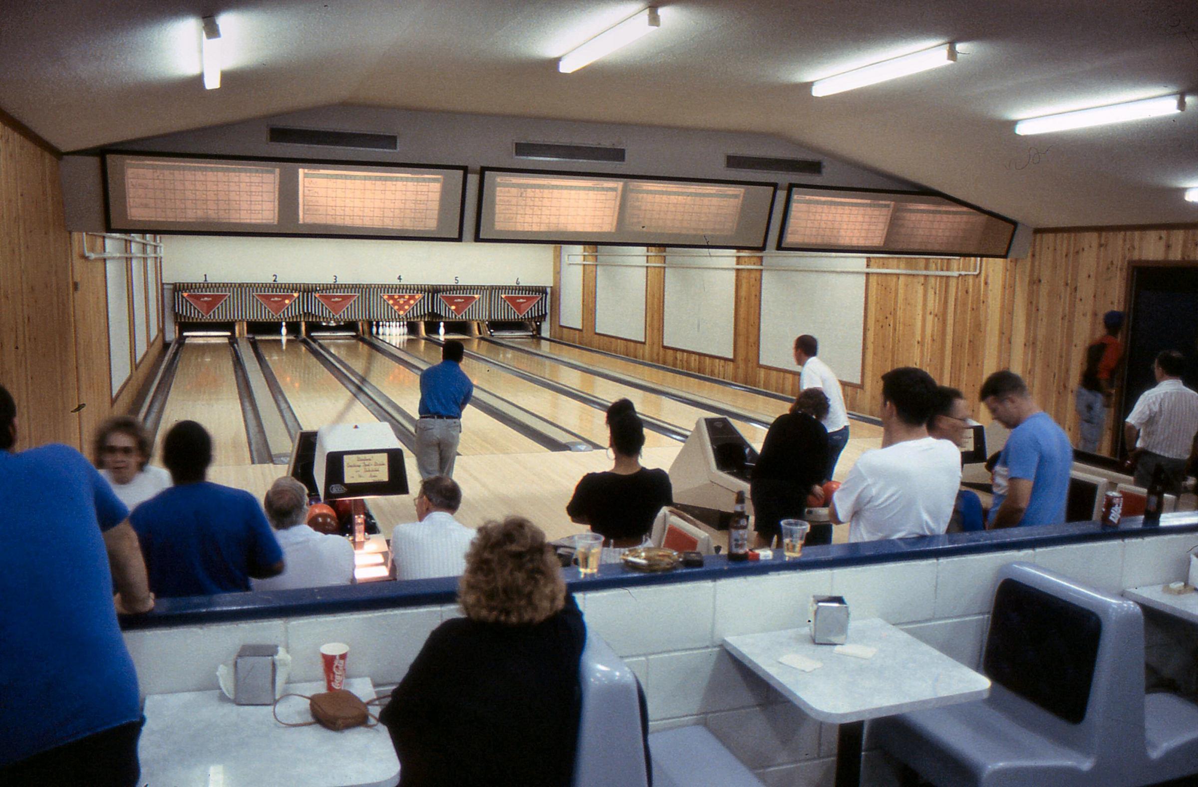An on-site bowling alley for those based there to spend downtime in (Images: Eddie Whitham)