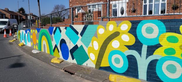 St Helens Star: Billy Colour's finished mural in Parr