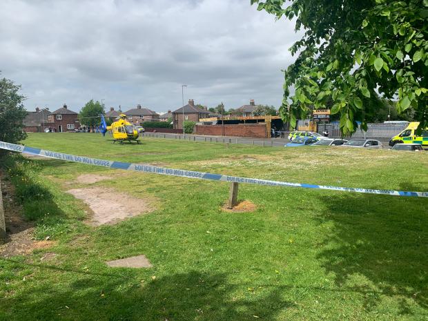 St Helens Star: An air ambulance arrived at the scene
