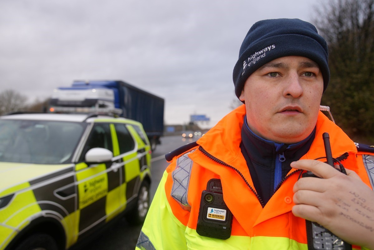 Traffic officer Steven Clague (Image: Channel 5/Fearless Television)