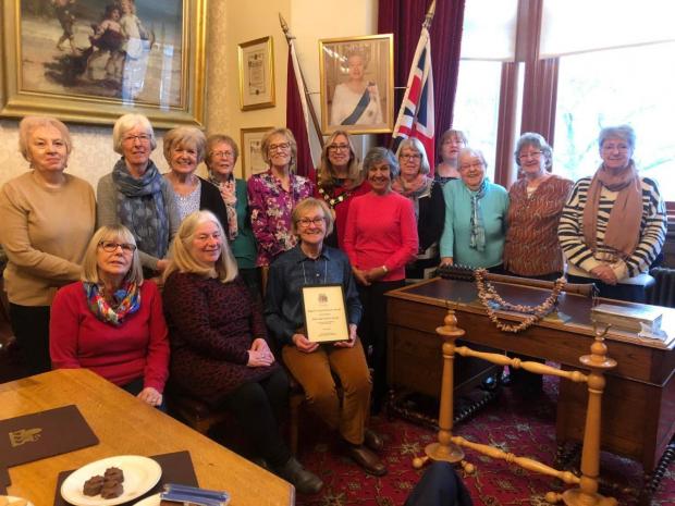 St Helens Star: 'Knit and Natter' receiving a Mayor's Good Citizen Award