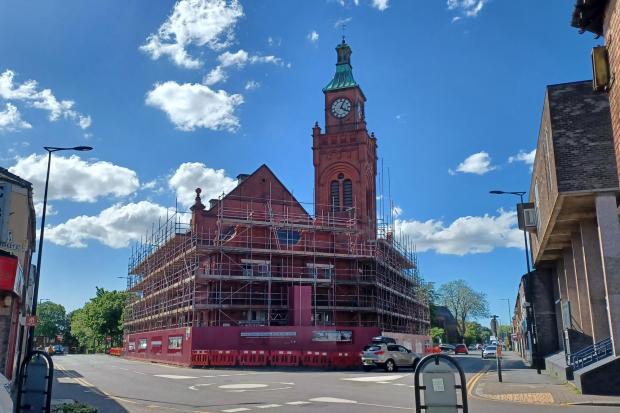 Earlestown Town Hall is currently being restored