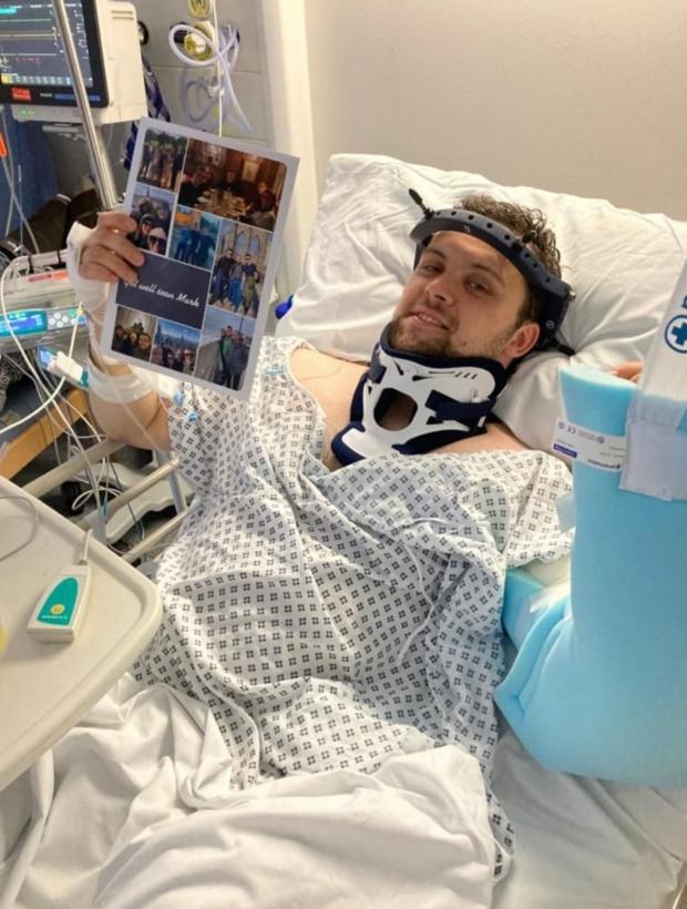 St Helens Star: Mark in hospital