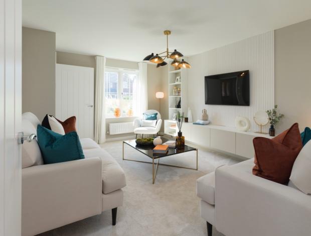 St Helens Star: The show home's lounge