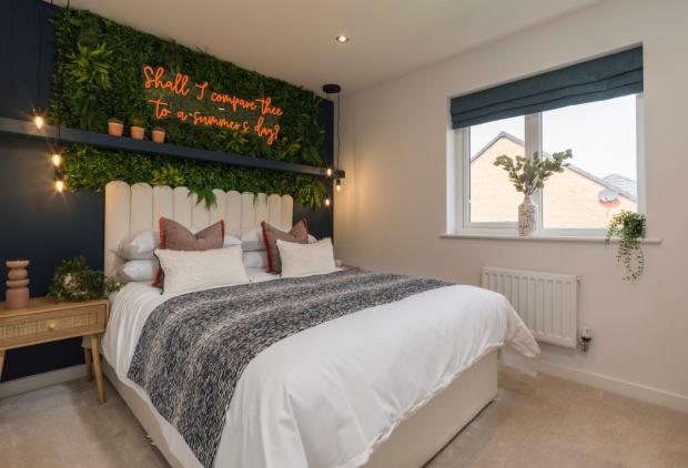 St Helens Star: One of the bedrooms, featuring a Shakespearean reference 