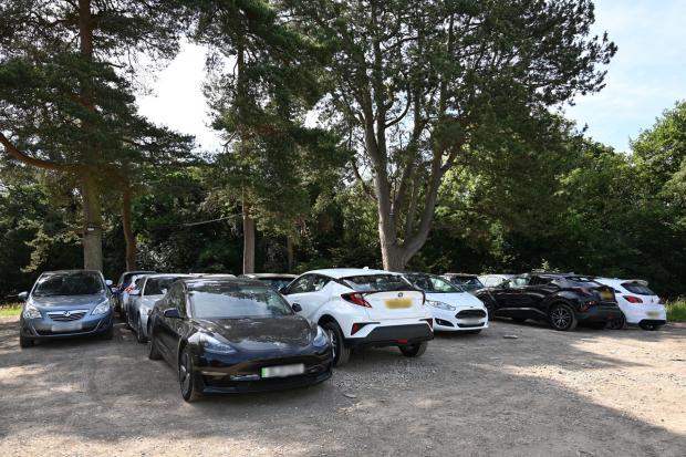 St Helens Star: Cars parked at Lode Hill
