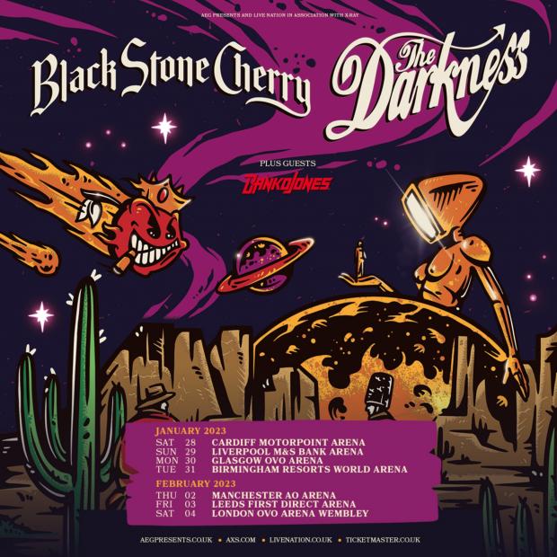 St Helens Star: The Darkness and Black Stone Cherry announce tour: How to get tickets (Live Nation)