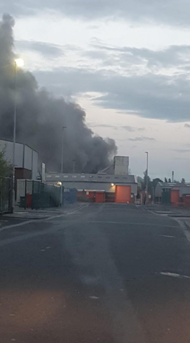 St Helens Star: Smoke has been billowing into the air Pic: Julian Davies