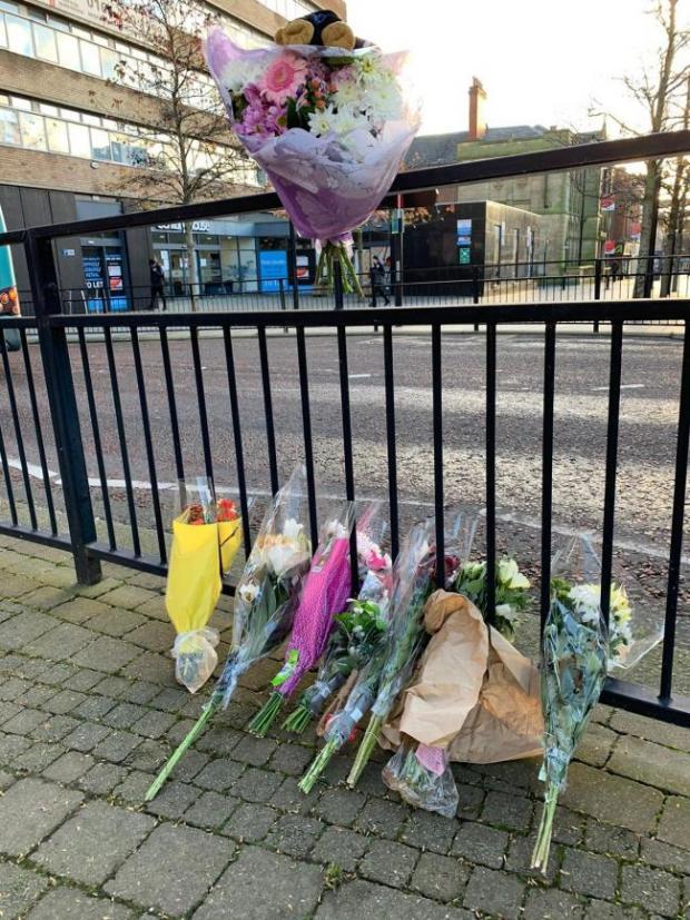St Helens Star: Floral tributes left near the scene after the tragedy