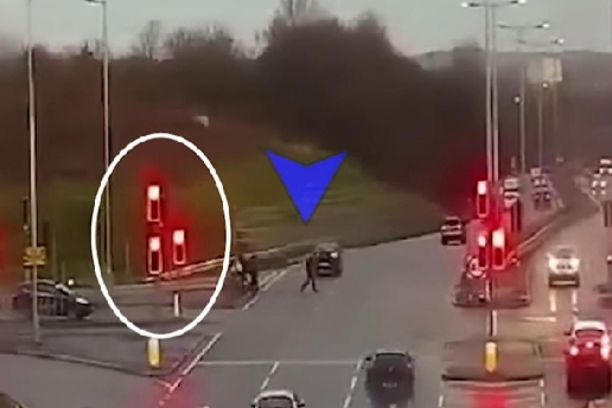 Footage shows Titterington and McAdam driving through red lights before the 15-year-old was struck