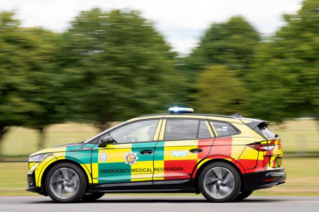 New electric ambulance service rapid response car
