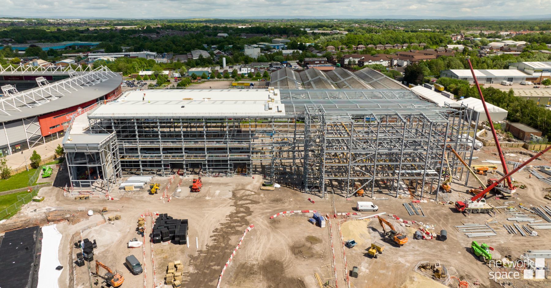 The Glass Futures site pictured in May, where construction is ongoing