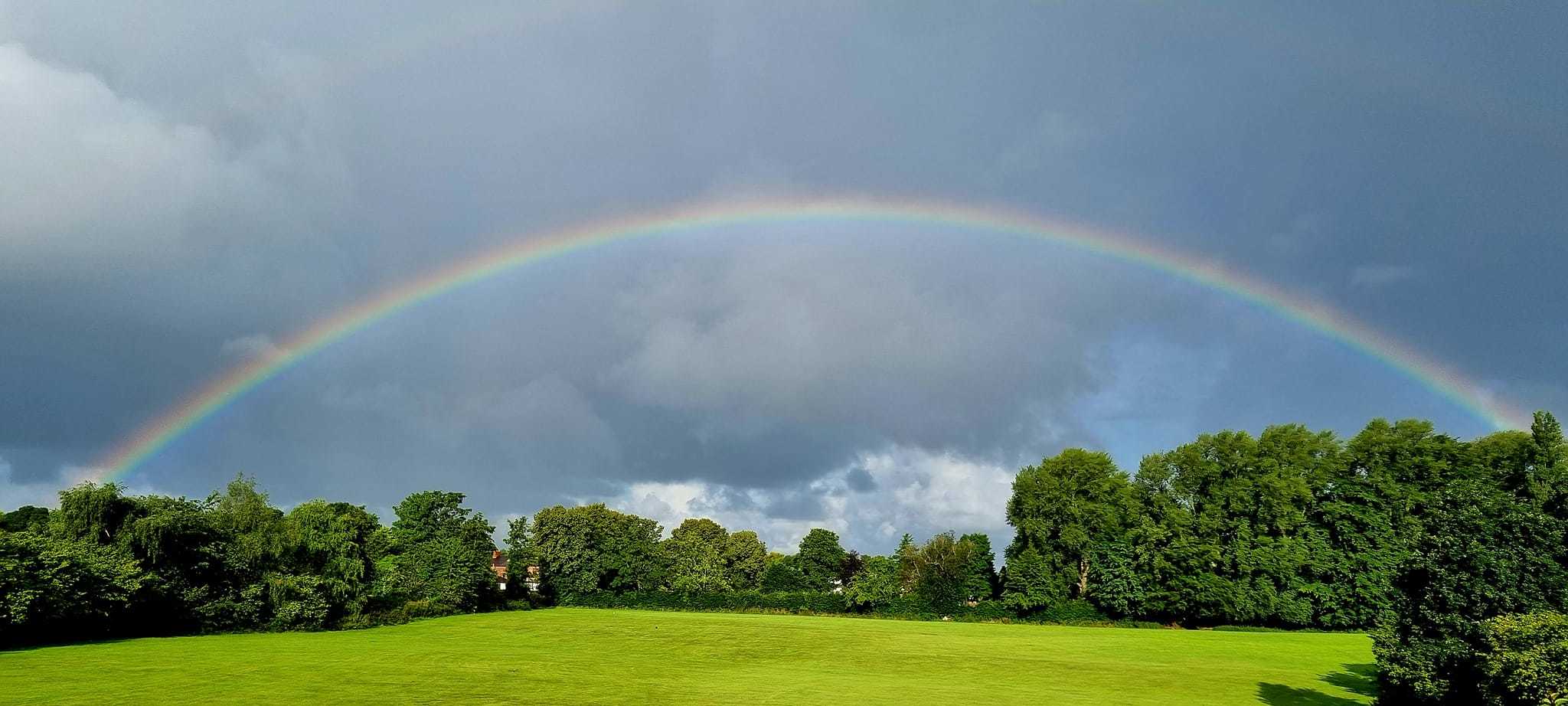 A rainbow in Eccleston by Mike Horton