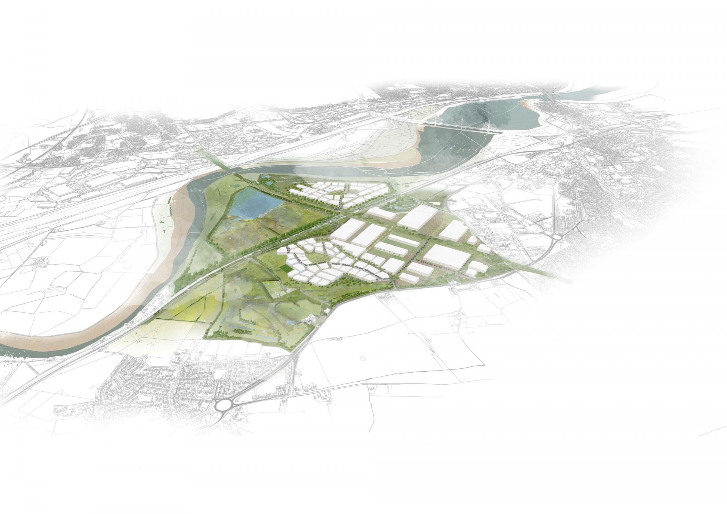 A CGI of the site