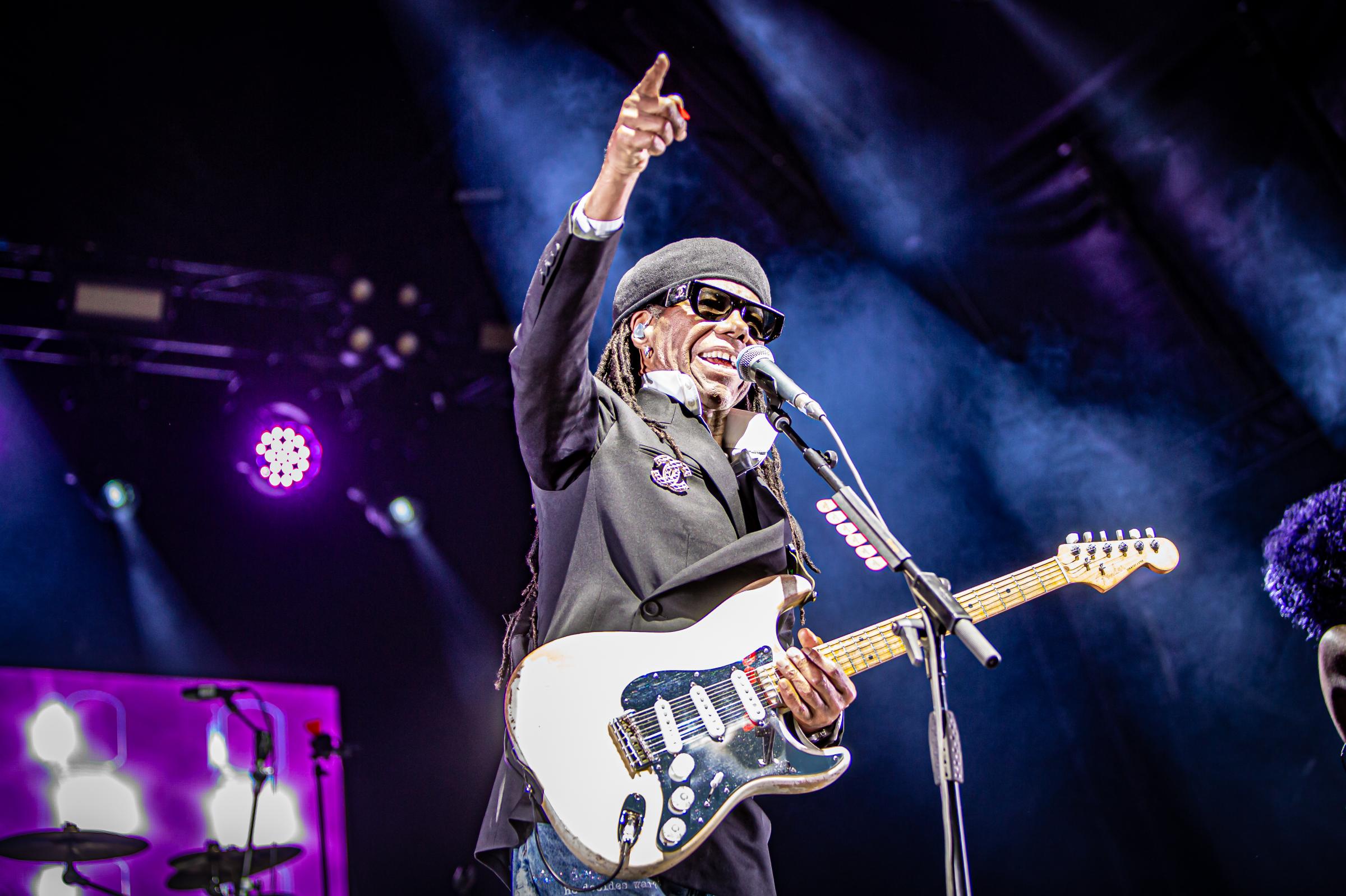 Photos as Nile Rodgers and Chic perform at Haydock Park Racecourse. Picture: Dave Overton/Paul Dixon/The Jockey Club Live