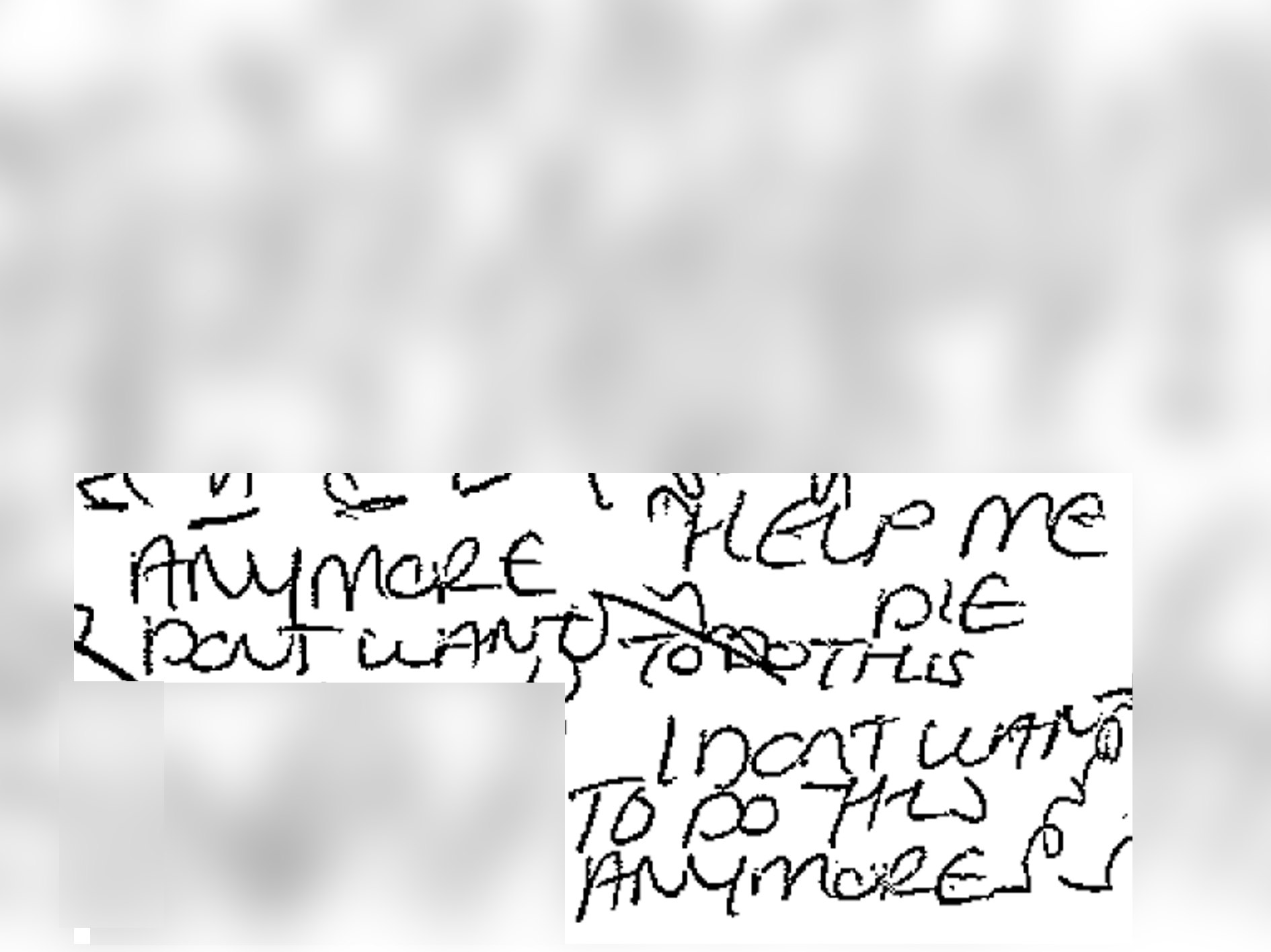 Handwritten messages uncovered at the time of Lucy Letbys arrest in July 2018. Image: Cheshire Constabulary.