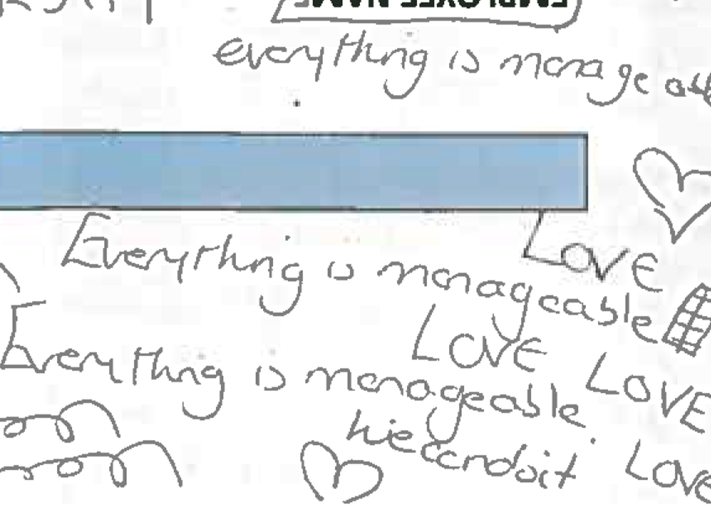 Handwritten messages uncovered at the time of Lucy Letbys arrest in July 2018. Image: Cheshire Constabulary.