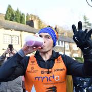 Kevin Sinfield MBE completes his final marathon of seven marathons in seven days fundraising challenge in support of his former team-mate Rob Burrow and the Motor Neurone Disease Association. Picture: Simon Wilkinson/SWpix.com