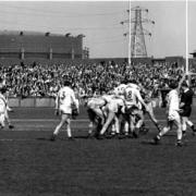 The Pavilion End – Saints v Warrington in 1966. The gasometer would have been the dominant landmark in the area in 1909-10.