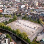 The site of the demolished Chalon Way car park will be used as a drive-in cinema
