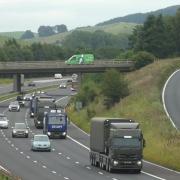 Campaigners spotted what they believe was a 'nuclear weapons' convoy on the M6