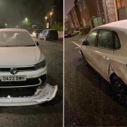 Imogen's Volkswagen Polo was significantly damaged by another vehicle last week