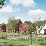 An artists impression of the new home development on Florida Farm