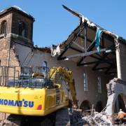 Demolition underway at St Peter & Paul's