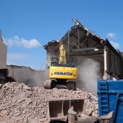 Photos of the demolition