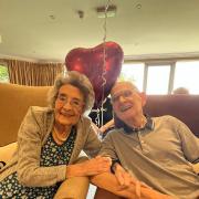 Millie and Albert on their 70th anniversary