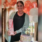 Amanda Clark celebrated 15 years at St Helens Hall Care Home
