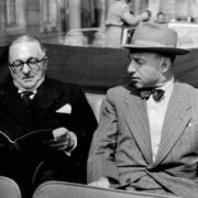 St Helens Mayor Walter Marshall and Stuttgart's Lord Mayor Dr Arnulf Klett in August 1948